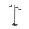 Black Heavy Duty 2 Way Step Arm Rail Shop Display Garment Hanging Rail
