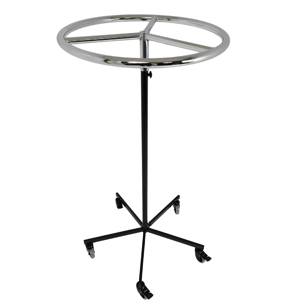 Garment Rail Clothes Display Circular Fashion Adjustable Height Rack