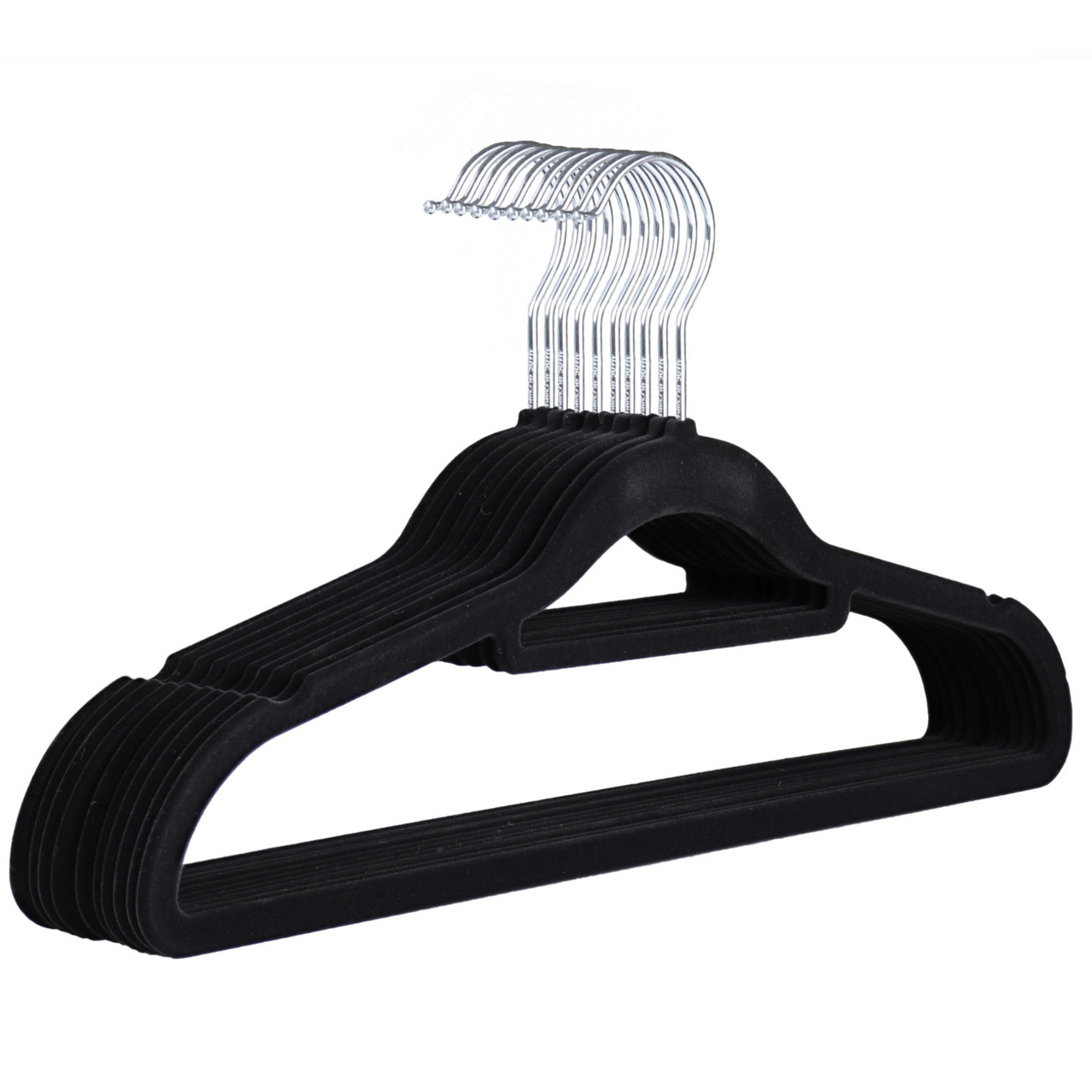 Black Velvet Coated Hangers
