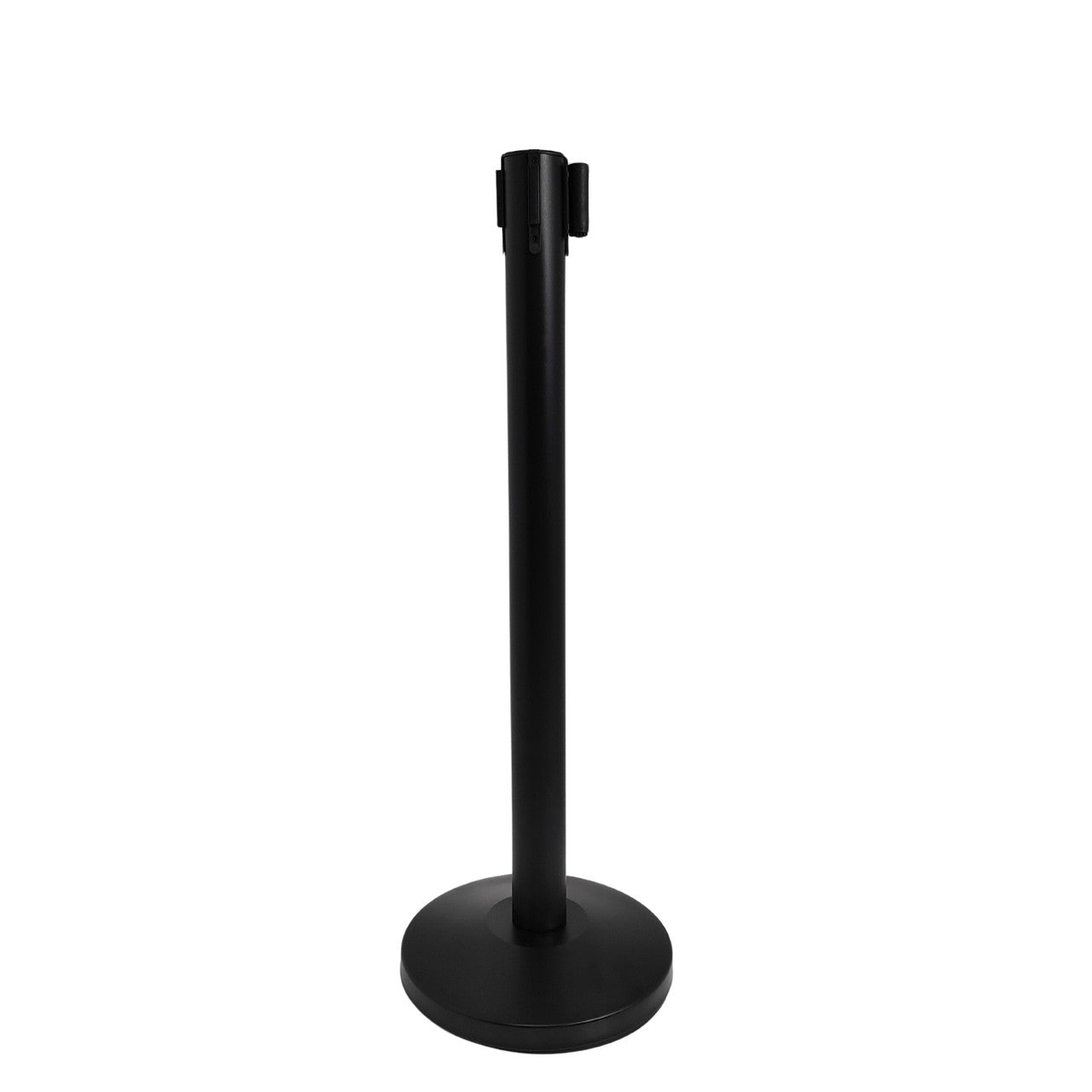 Black Retractable Queue Barrier System: Efficient Crowd Control & Queue Management