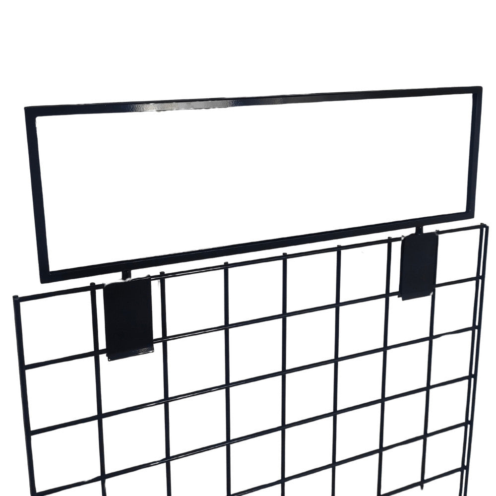 New 4ft Black Grid Panel - Heavy Duty Mesh with T-Leg for durable displays
