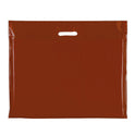 100x Plastic Plain Burgundy Carrier Bags