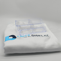 6-Pocket 3-Tier Landscape Business Card Holder for Efficient Desktop Display and Organization