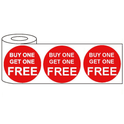 500x 45mm Round Adhesive Buy One Get One Free Promotional Stickers