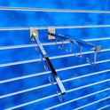 Slatwall Straight & Angled 5 Hook Display Arm Sloped Chrome Finish Retail Shop