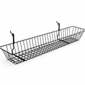 H-Shape Grid Mesh Gondola Display Stand with Baskets & Wheels – Double-Sided Retail Gridwall Merchandiser