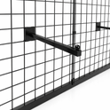 Double-Sided Gridwall Gondola Display Rack with Hanging Arms – Retail Clothing Display Stand