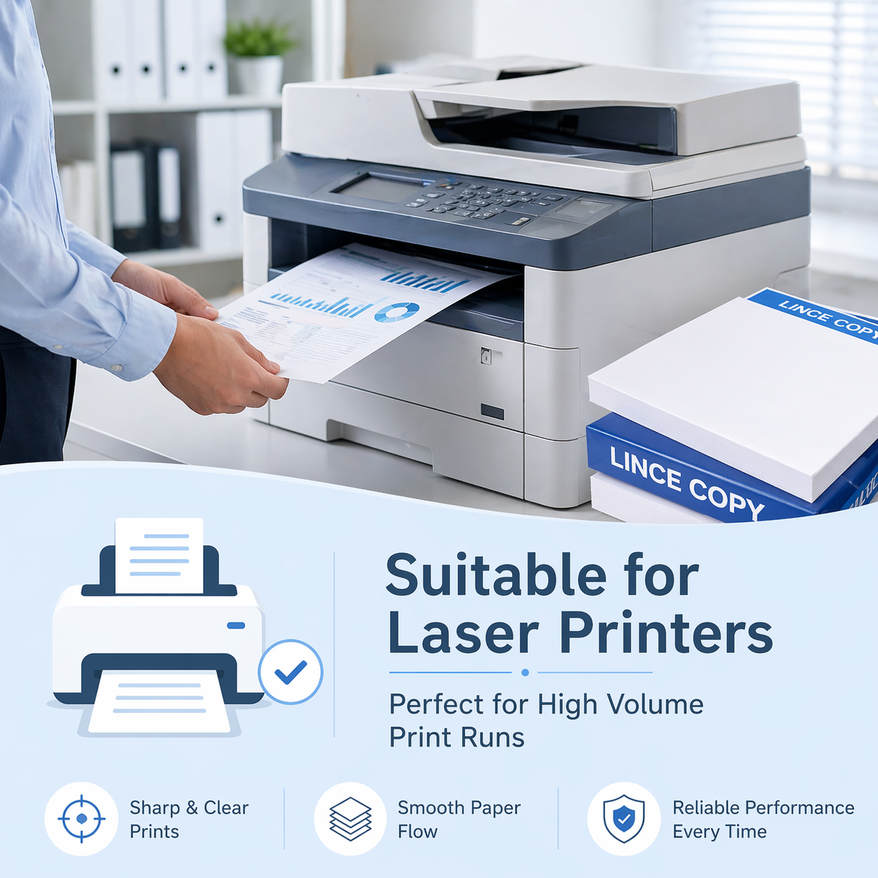 A4 Printing Paper 80GSM Pallets – Plain White Copy Paper Bulk