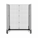 4ft black Grid Mesh 'H' Stand Gondola Stand