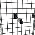 Black Forward Display Arm For Grid Mesh Panels