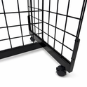 8ft black Grid Mesh 'H' Stand Gondola Stand