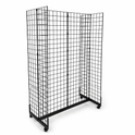 6ft black Grid Mesh 'H' Stand Gondola Stand