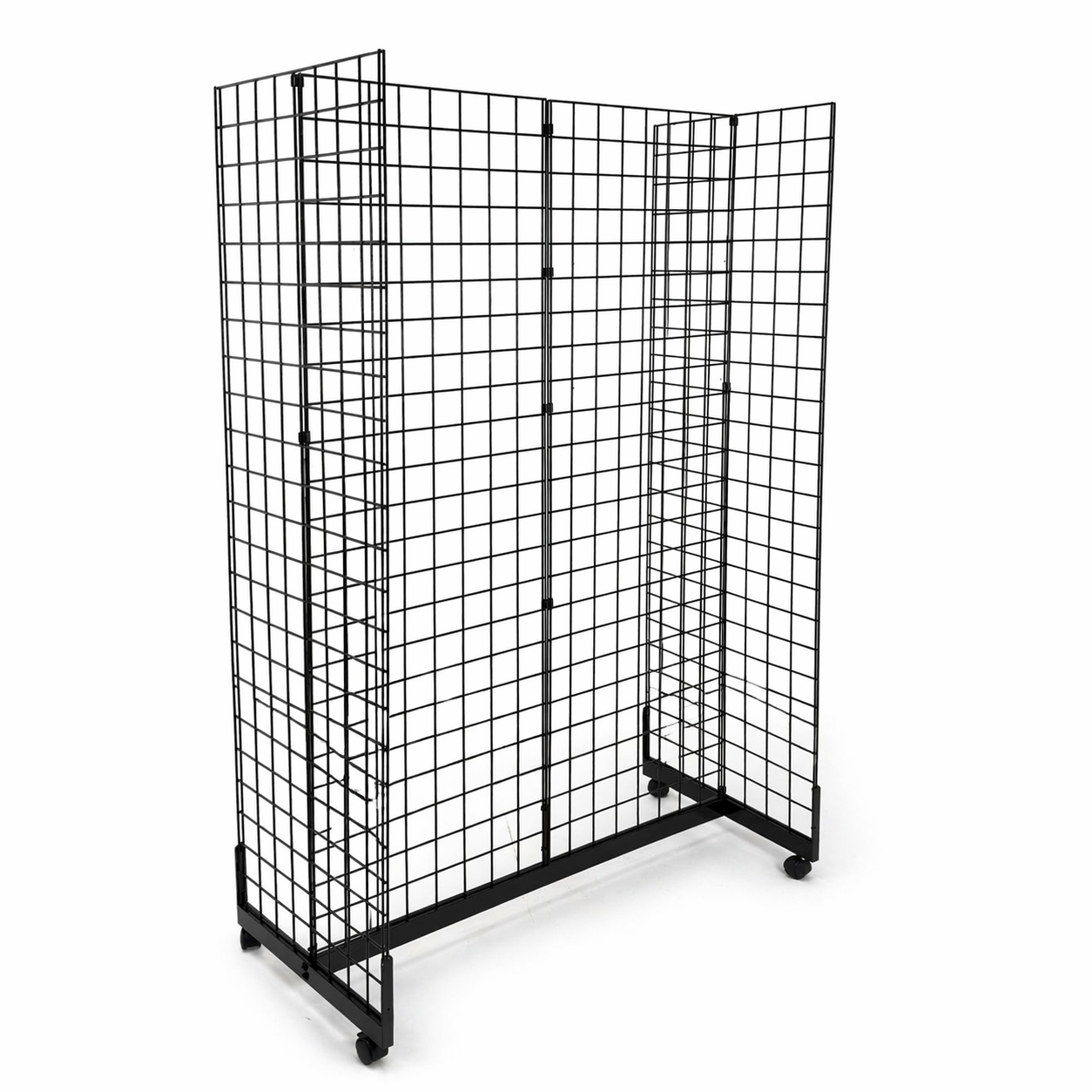 7ft black Grid Mesh 'H' Stand Gondola Stand