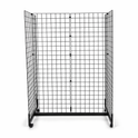 8ft black Grid Mesh 'H' Stand Gondola Stand