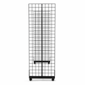 5ft black Grid Mesh 'H' Stand Gondola Stand