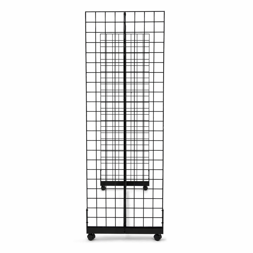 5ft black Grid Mesh 'H' Stand Gondola Stand
