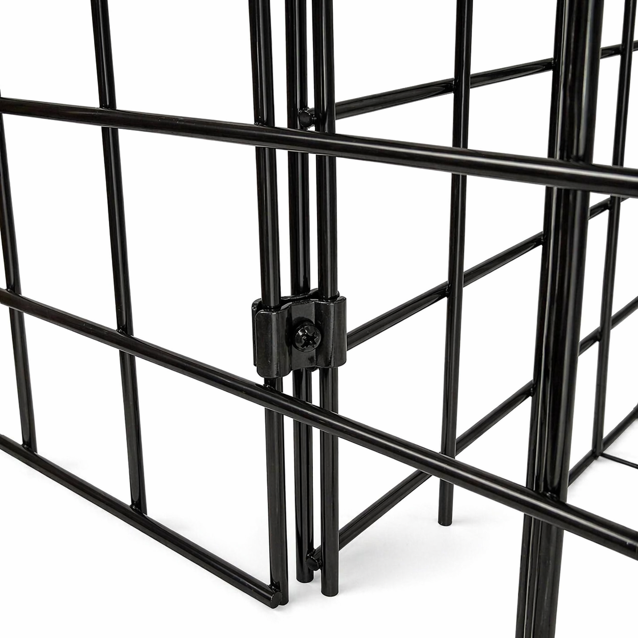 7ft black Grid Mesh 'H' Stand Gondola Stand