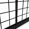6ft Black Grid Mesh 'H' Stand Gondola Stand With 352x Euro Hooks