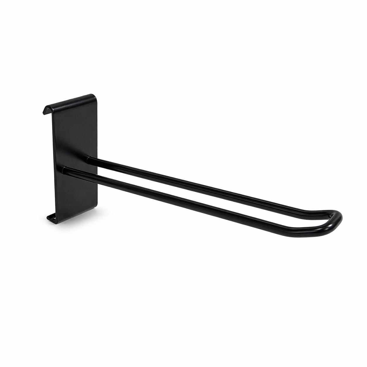 5ft Black Grid Mesh 'H' Stand Gondola Stand With 288x Euro Hooks