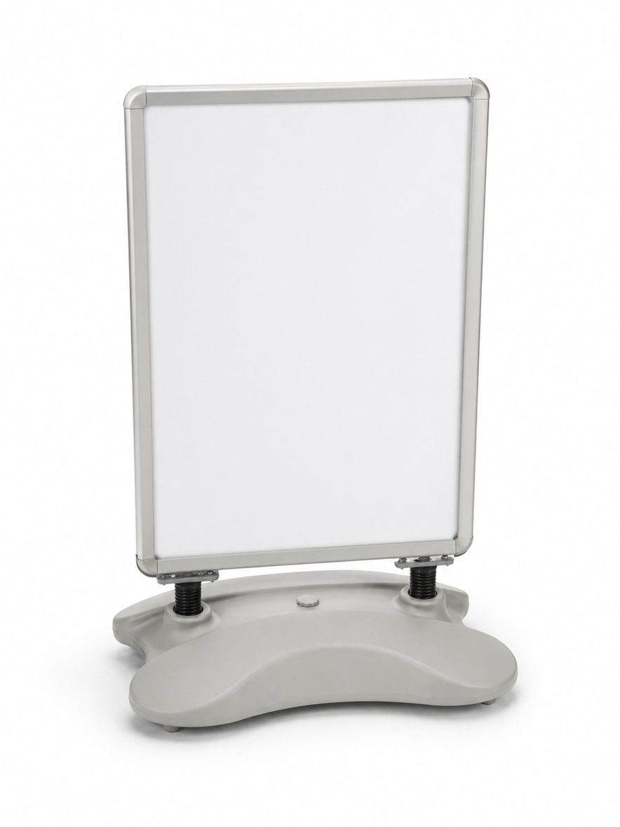 Grey A0 Waterbase Pavement Sign – Heavy Duty Outdoor Poster Display Stand