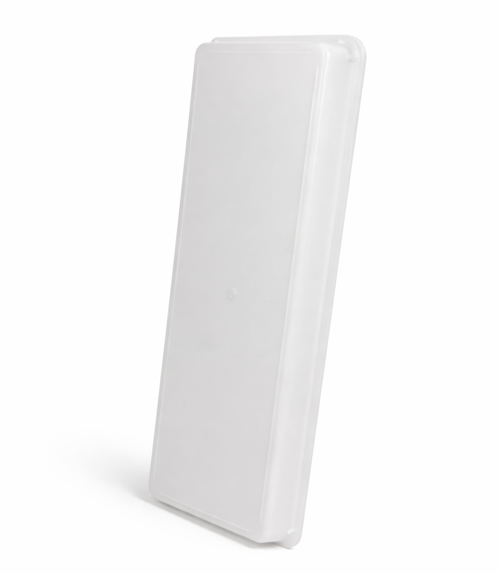 Heavy Duty Plastic Butcher Tray – Long Meat & Deli Display Tray (White)