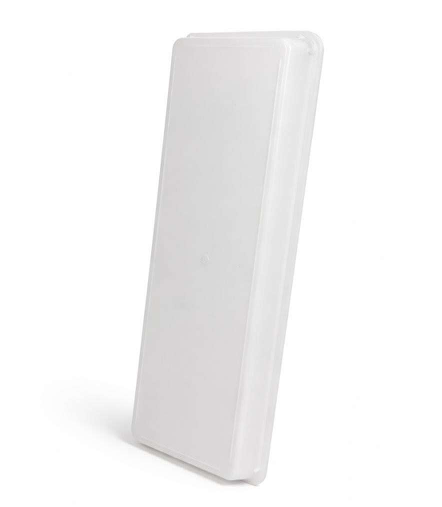 Heavy Duty Plastic Butcher Tray – Long Meat & Deli Display Tray (White)