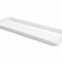 Heavy Duty Plastic Butcher Tray – Long Meat & Deli Display Tray (White)