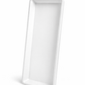 Heavy Duty Plastic Butcher Tray – Long Meat & Deli Display Tray (White)