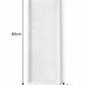 Heavy Duty Plastic Butcher Tray – Long Meat & Deli Display Tray (White)