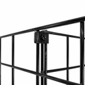 4ft H-Shape Grid Mesh Gondola Display Stand with Wheels – Double-Sided Retail Gridwall Merchandiser with Shelves
