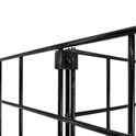 8ft H-Shape Grid Mesh Gondola Display Stand with Wheels – Double-Sided Retail Gridwall Merchandiser with Shelves