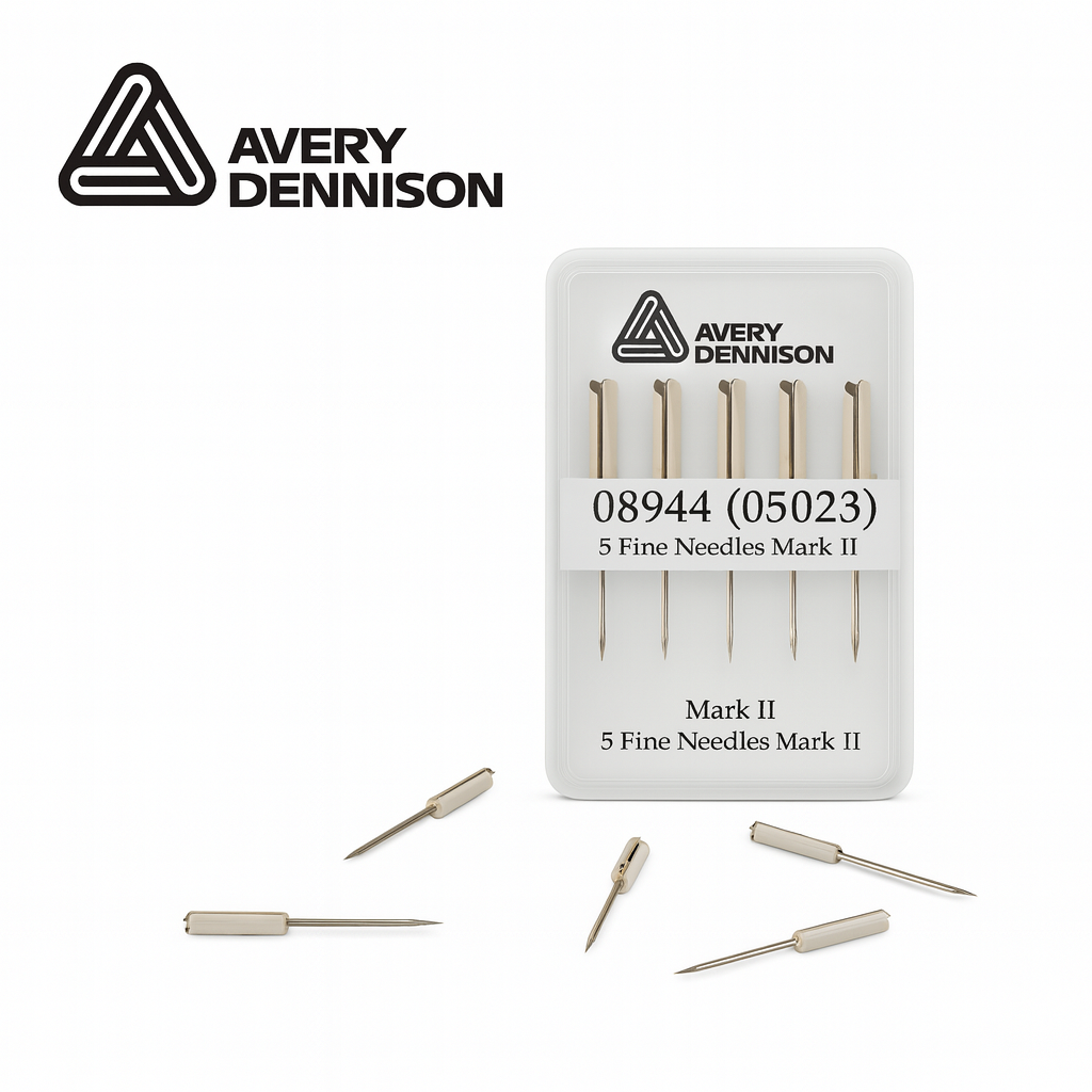 5 x Avery Dennison Mark II Fine Fabric Tagging Gun Needles Kimble Tag Mk 2