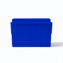 Slatwall Storbox Stackable Plastic Storage Bin – White / Clear / Red / Blue