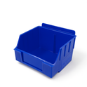 Slatwall Storbox Stackable Plastic Storage Bin – White / Clear / Red / Blue