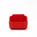 Slatwall Storbox Stackable Plastic Storage Bin – White / Clear / Red / Blue