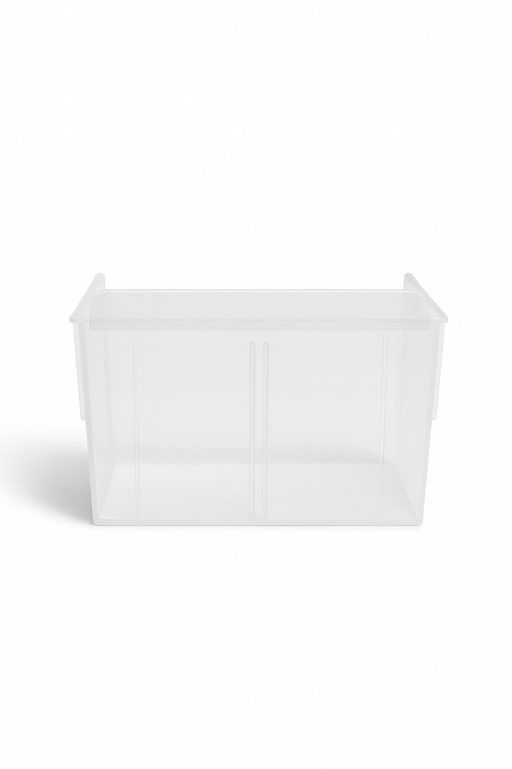 Slatwall Storbox Stackable Plastic Storage Bin – White / Clear / Red / Blue