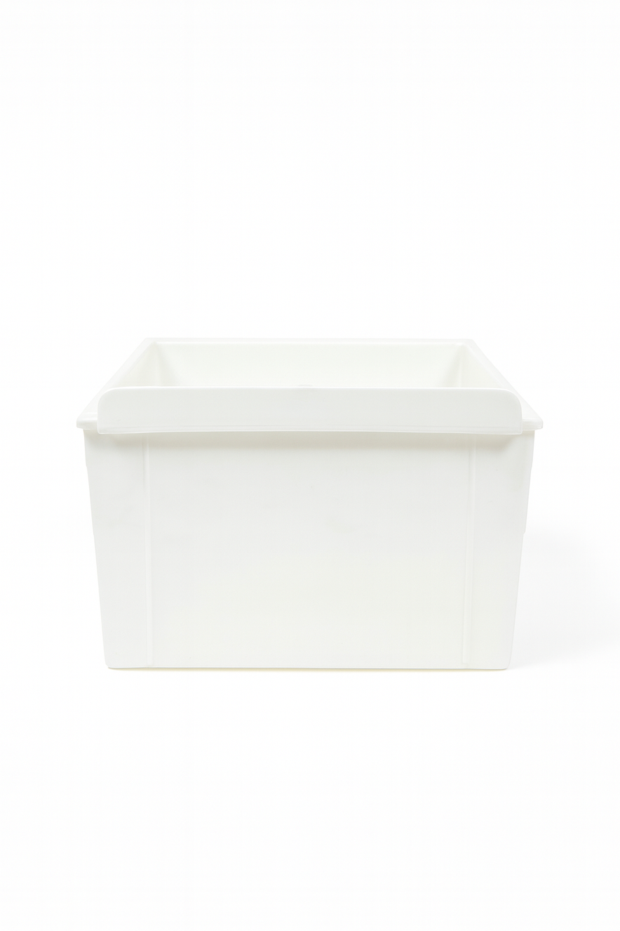 Long Slatbox Shelfbox Storage Bin – Heavy Duty Slatwall Display Box for Shop