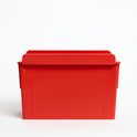 Long Slatbox Shelfbox Storage Bin – Heavy Duty Slatwall Display Box for Shop