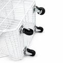 Pallet Of 100cm Stackable Baskets Black/White/Chrome Colour