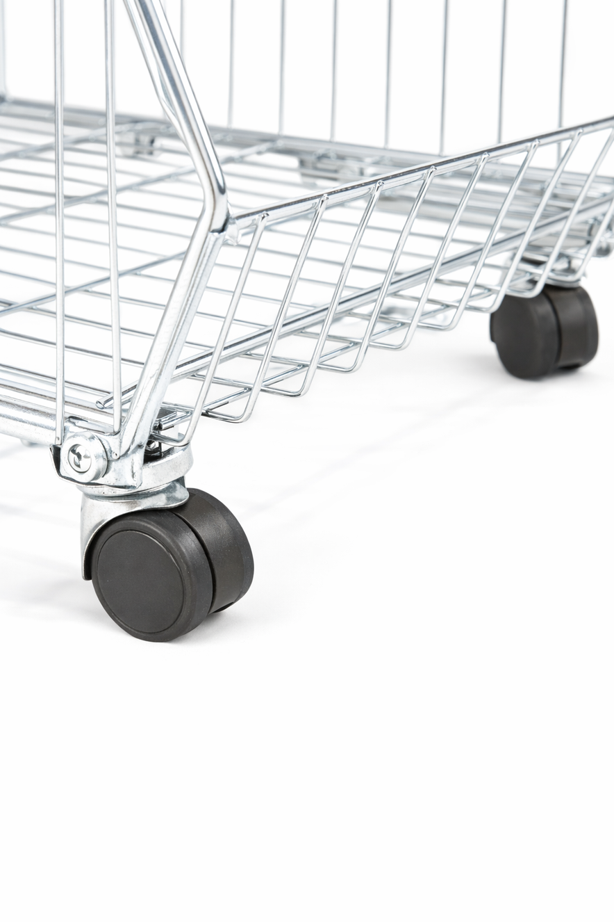 5 Tier Stackable Zinc Display Baskets – 100cm Retail Storage & Merchandising Stand