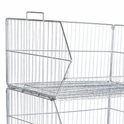 5 Tier Stackable Zinc Display Baskets – 100cm Retail Storage & Merchandising Stand