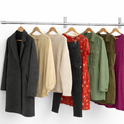 32mm Wall Mounted Clothes Rail Chrome Garment Hanging Bar