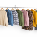32mm Wall Mounted Clothes Rail Chrome Garment Hanging Bar