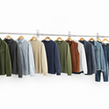 25mm Wall Mounted Clothes Rail Chrome Garment Hanging Bar