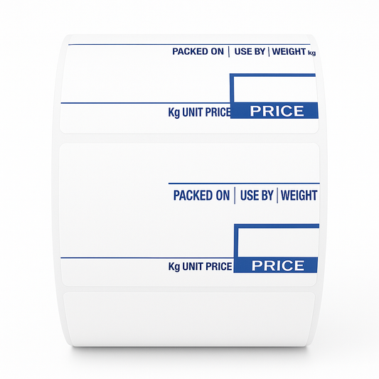 58 × 60 mm CAS‑Compatible Scale Label Rolls – 500 Labels per Roll
