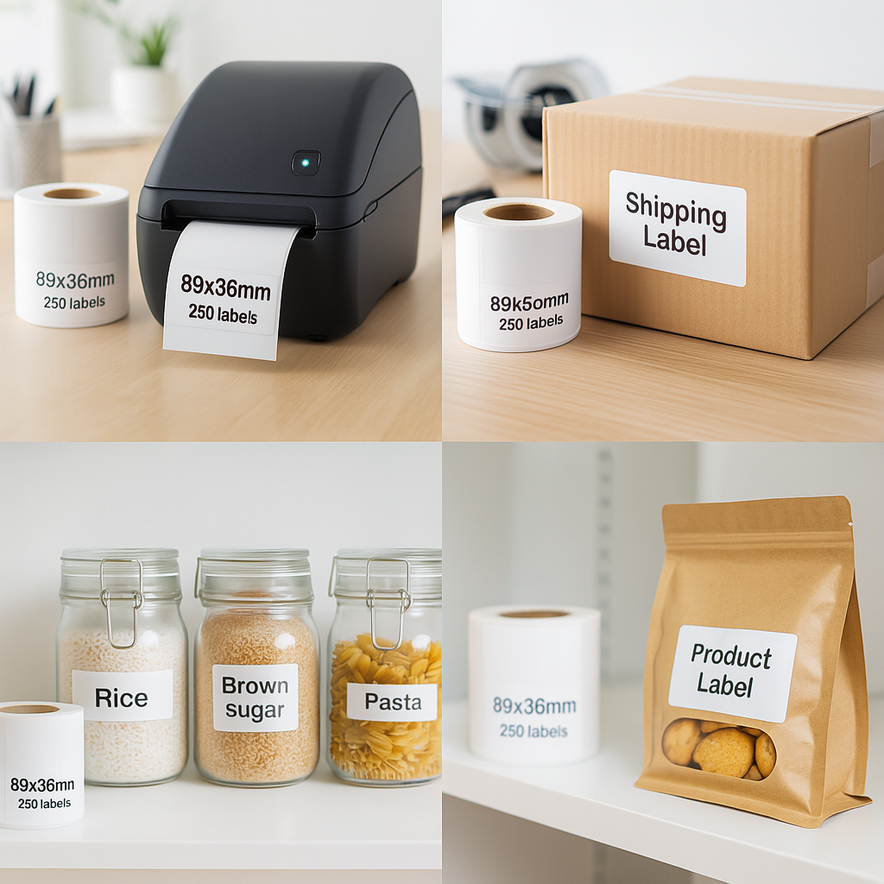 Self-Adhesive Address Labels 89 × 36 mm
