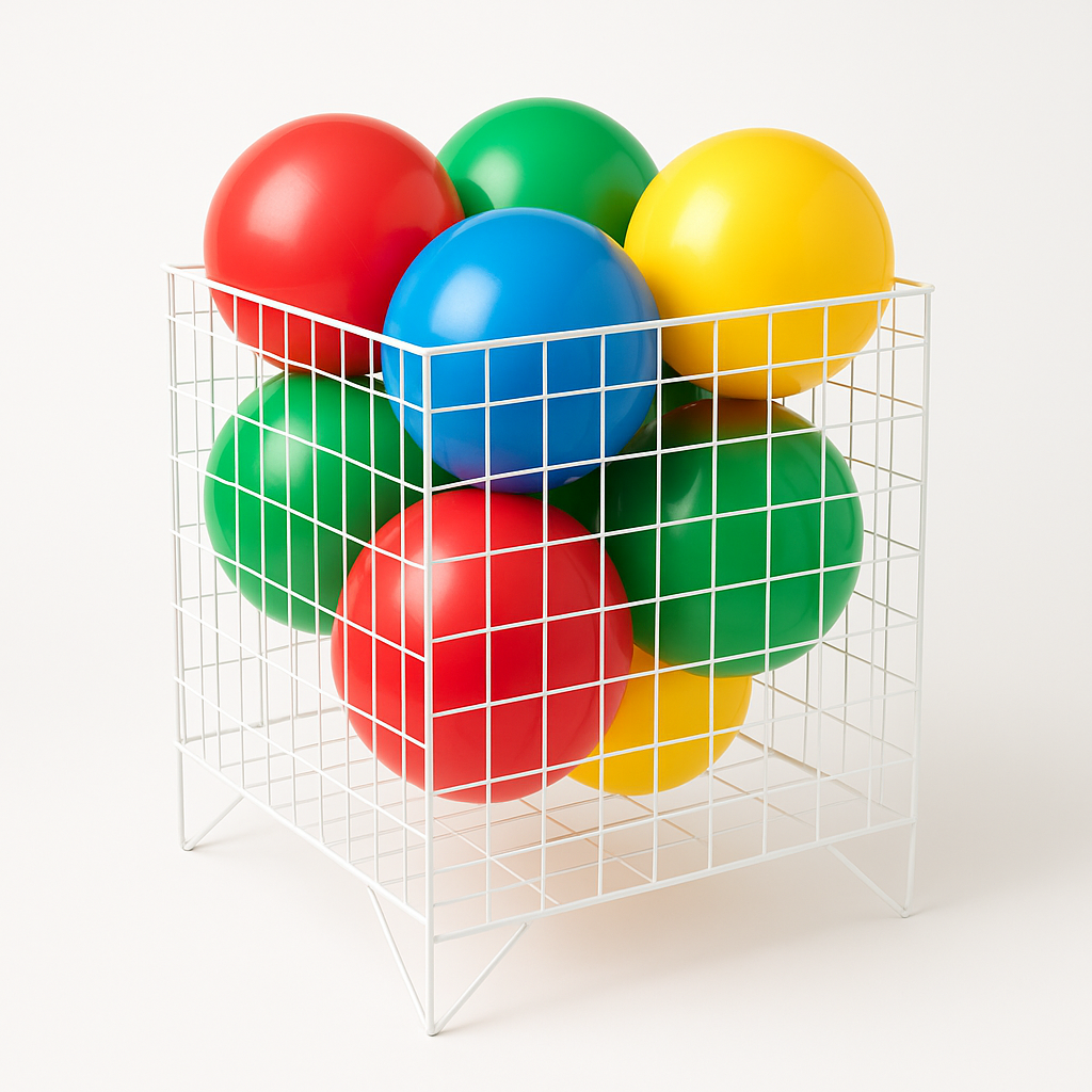 White Dump Bin Basket Retail Merchandising Display Storage Bin