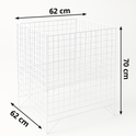 White Dump Bin Basket Retail Merchandising Display Storage Bin