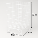 White Dump Bin Basket Retail Merchandising Display Storage Bin