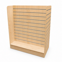 Maple H Shape Slatwall Gondola Display With Aluminium Inserts 4.32m²
